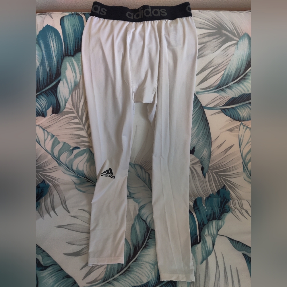 Adidas Climalite S White Base Layer Long Underwear